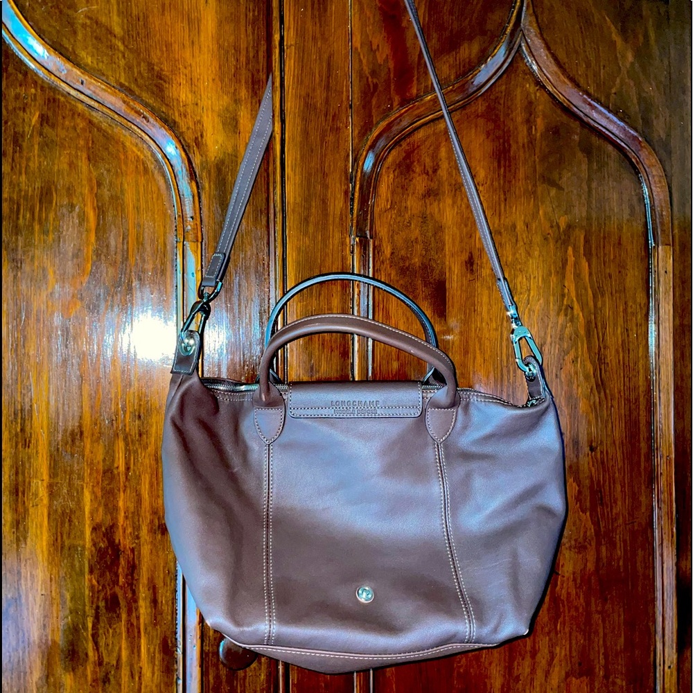 Longchamp Cuir Pilage Bag Purse Modele Depose